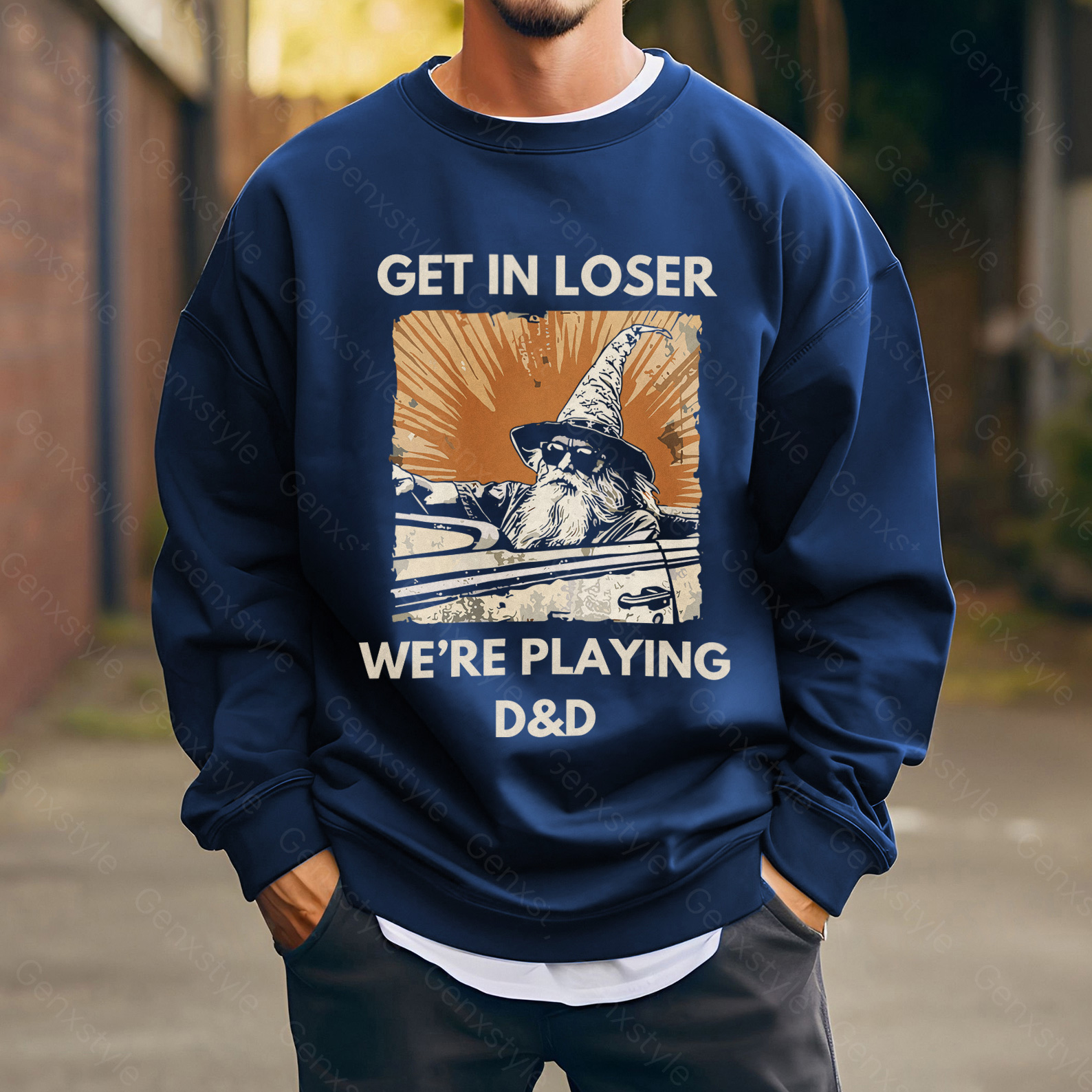 Get In Loser We're Playing D&D Crewneck