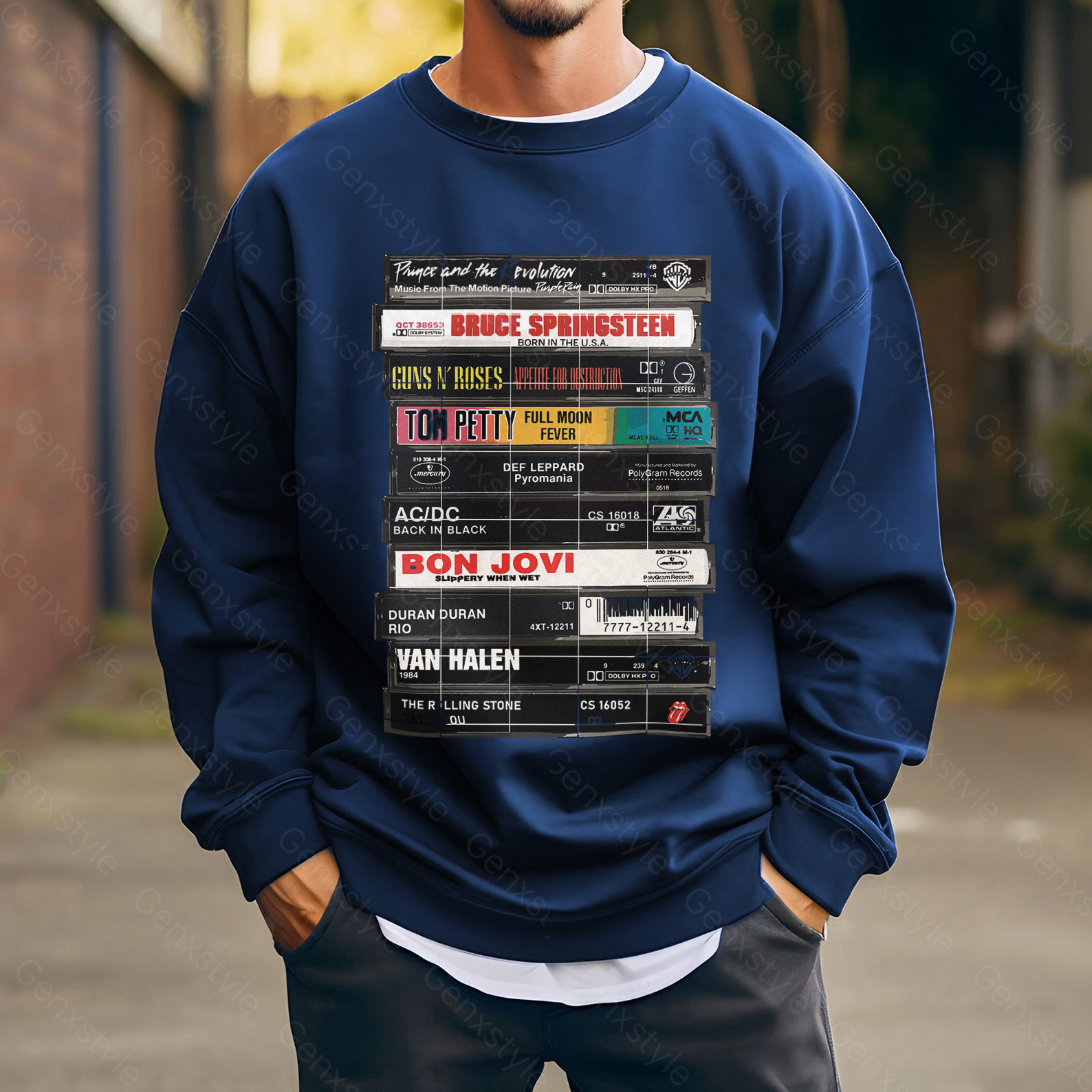 Rock Cassettes Tape Crewneck
