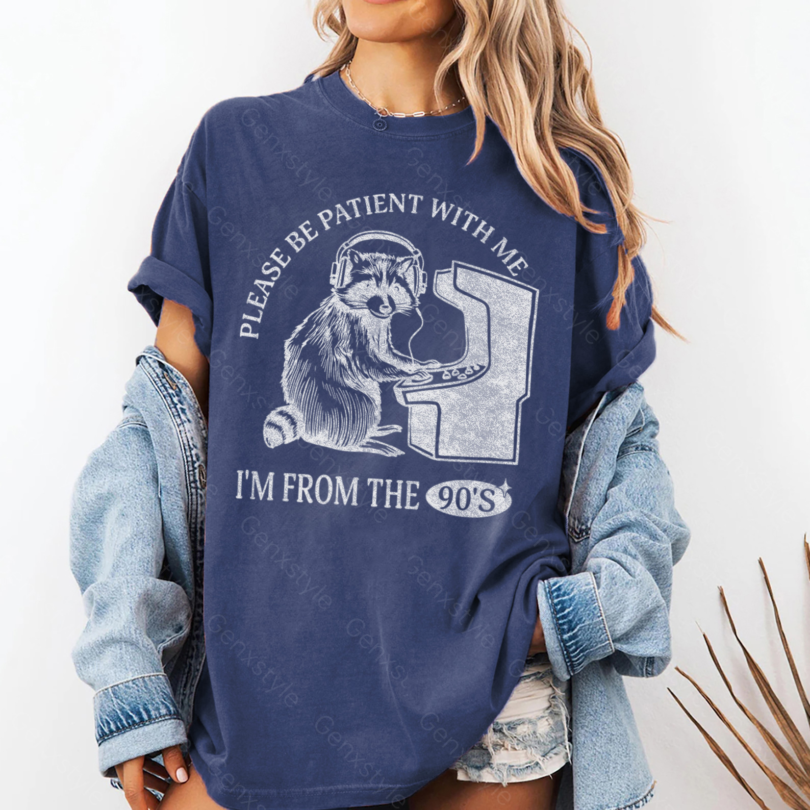 Washed Please Be Patient with Me, I'm From the 1900's - Print Unisex Crewneck XXXV