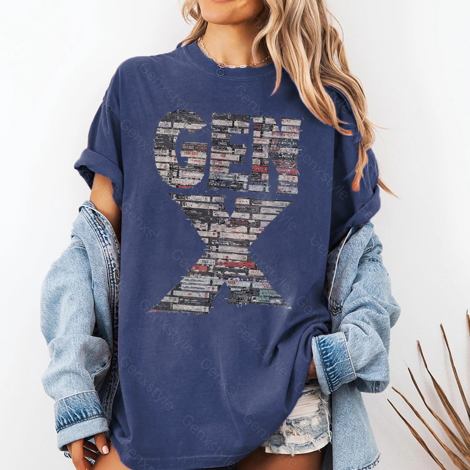 Washed Gen X 80s Rock Cassettes T-shirt
