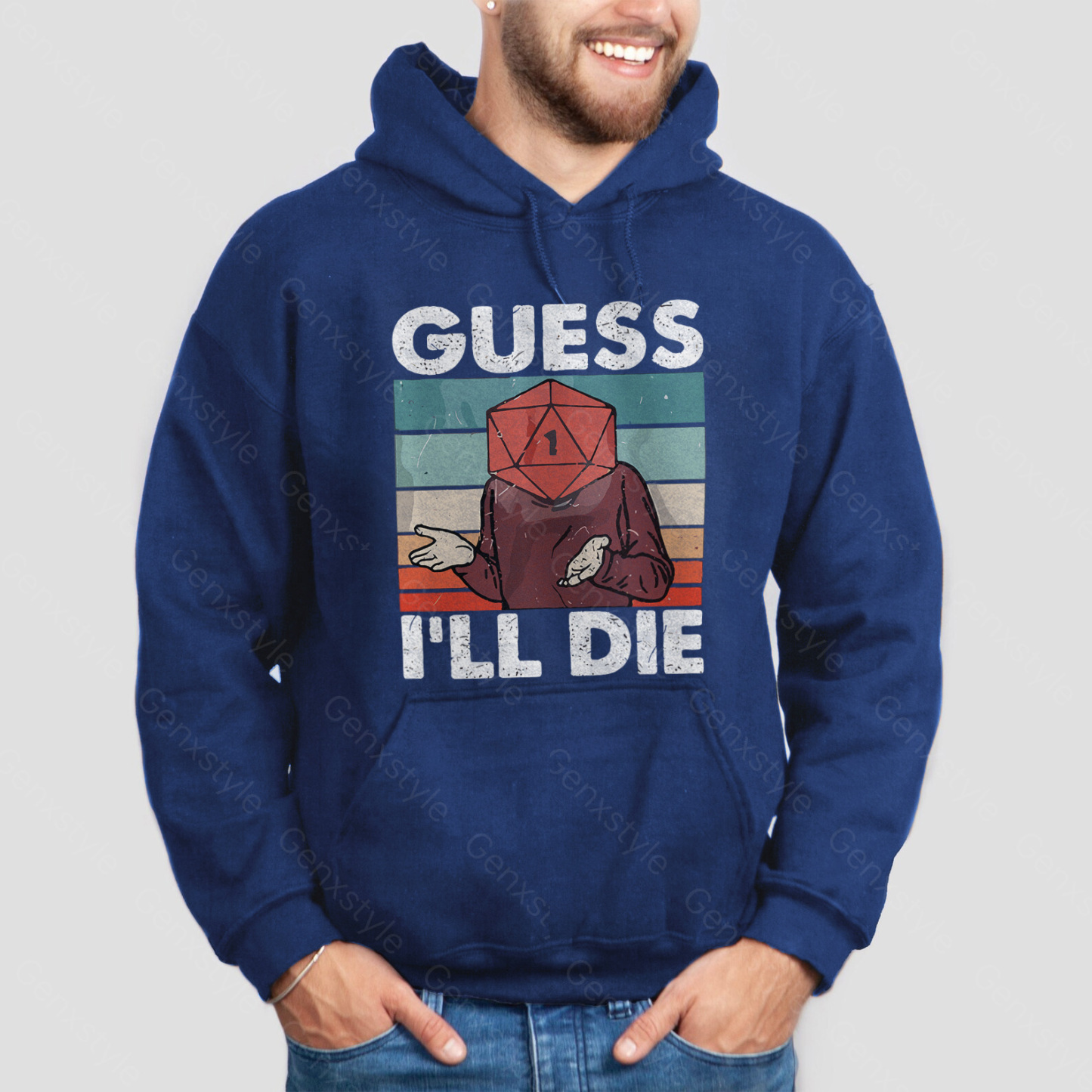 Guess I'll Die D&D Vintage Hoodie