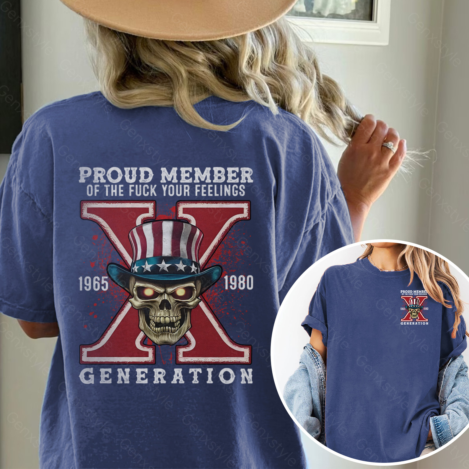 Washed New Version Generation X FAFO shirt Double Side Print T-shirt