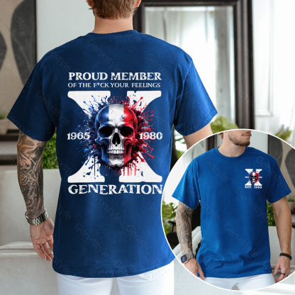 France Funny Skull Generation X T-shirt