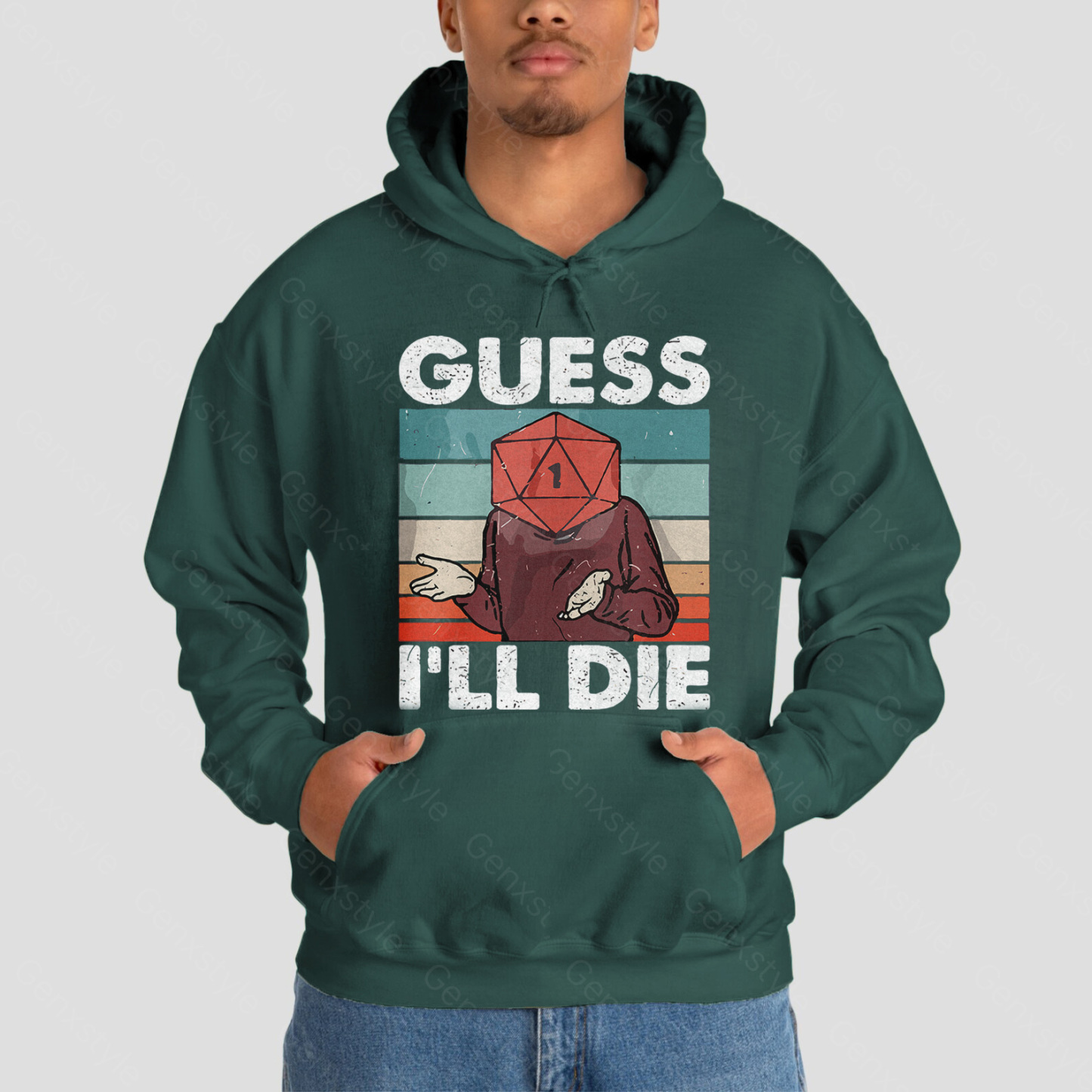 Guess I'll Die D&D Vintage Hoodie
