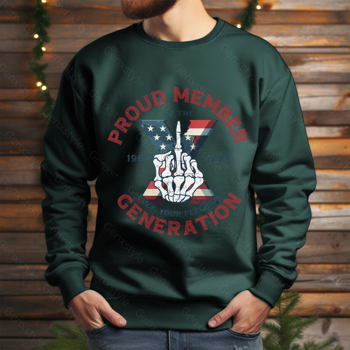 American Flag Crewneck