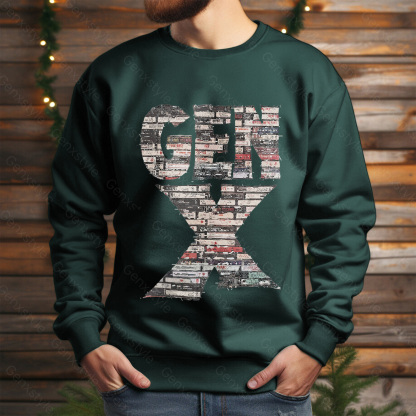 Gen X 80s Rock Cassettes Crewneck