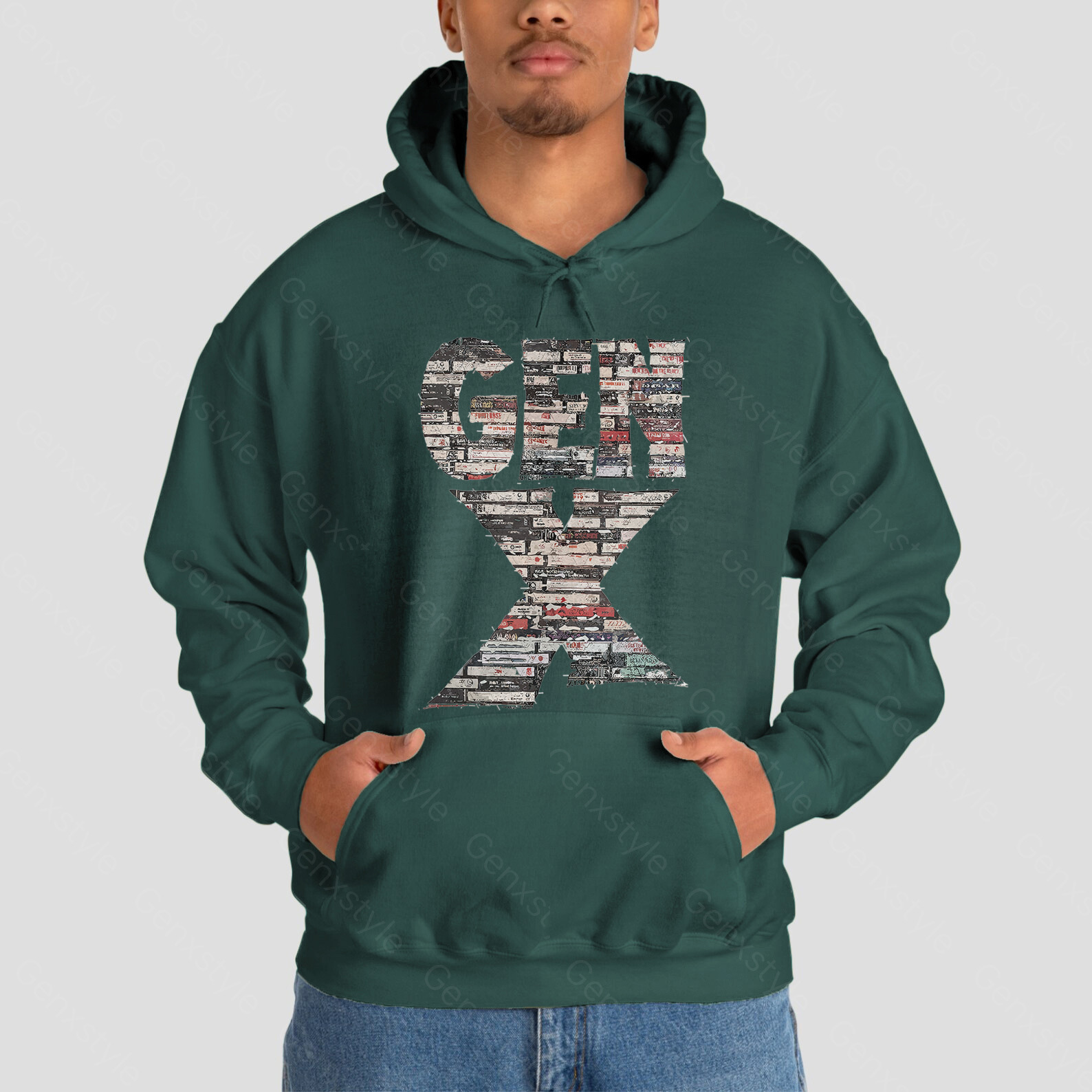 Gen X 80s Rock Cassettes Hoodie