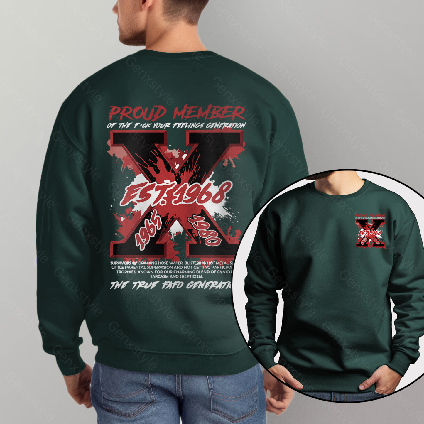 The True FAFO Generation X Unisex Crewneck