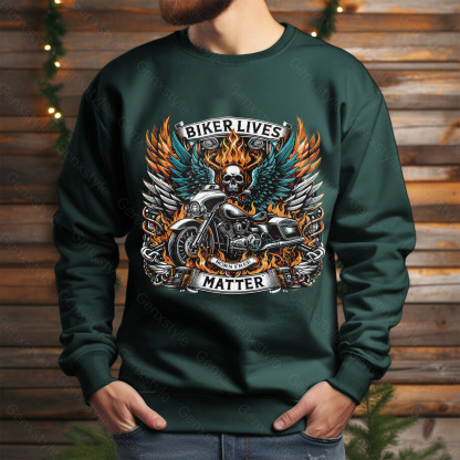 Generation X Biker Lives Matter Crewneck