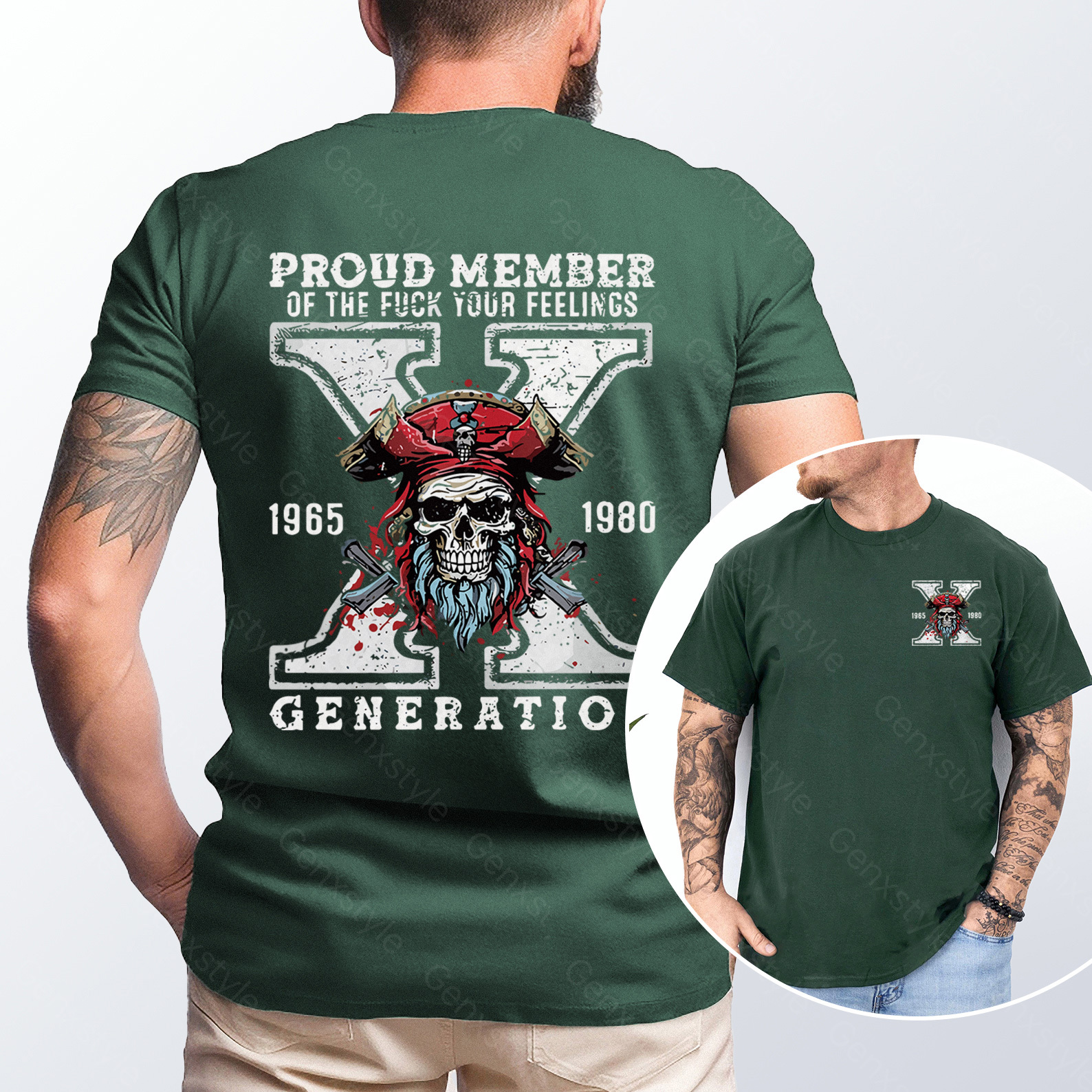 Generation X Skull Design T-shirt