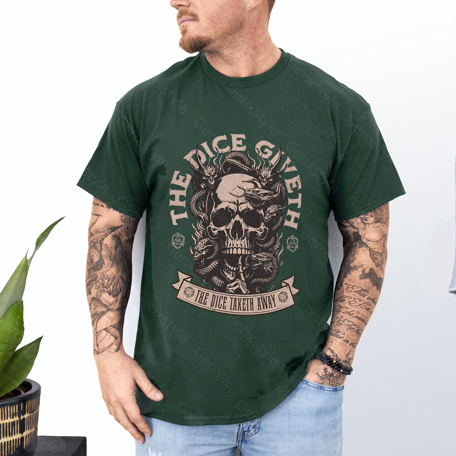 The Dice Giveth and the Dice Taketh Away T-shirt