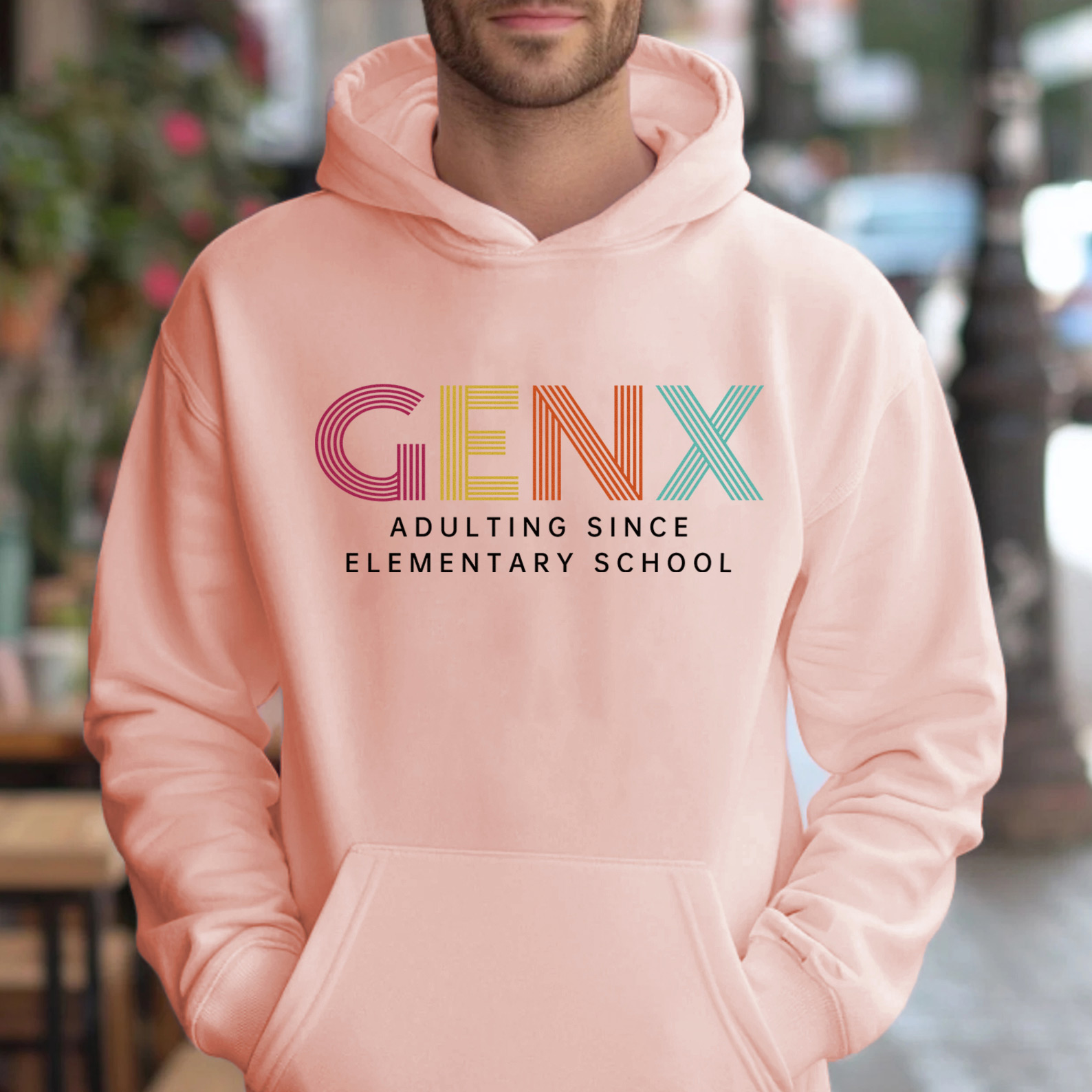 Gen X Adulting Since Elementary School Hoodie