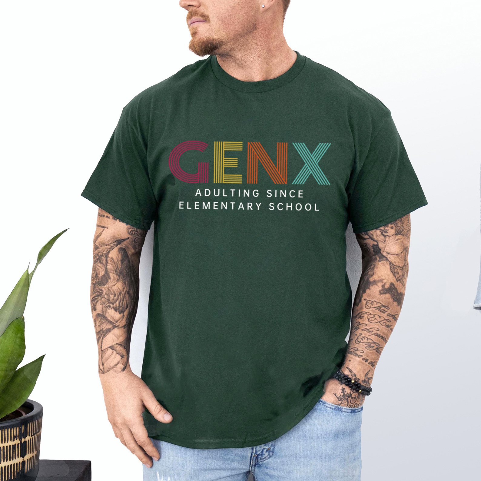 Gen X Adulting Since Elementary School T-Shirt