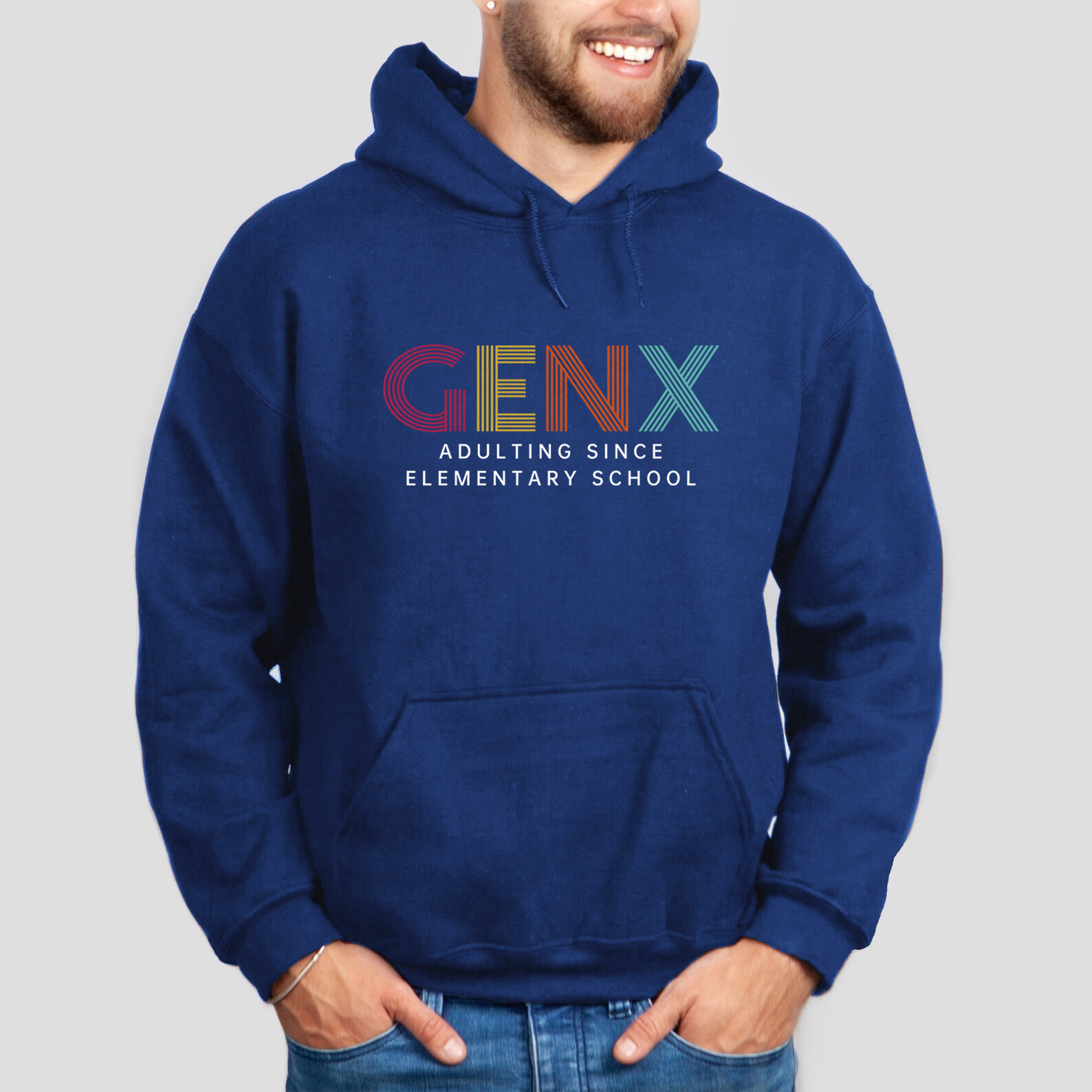 Gen X Adulting Since Elementary School Hoodie