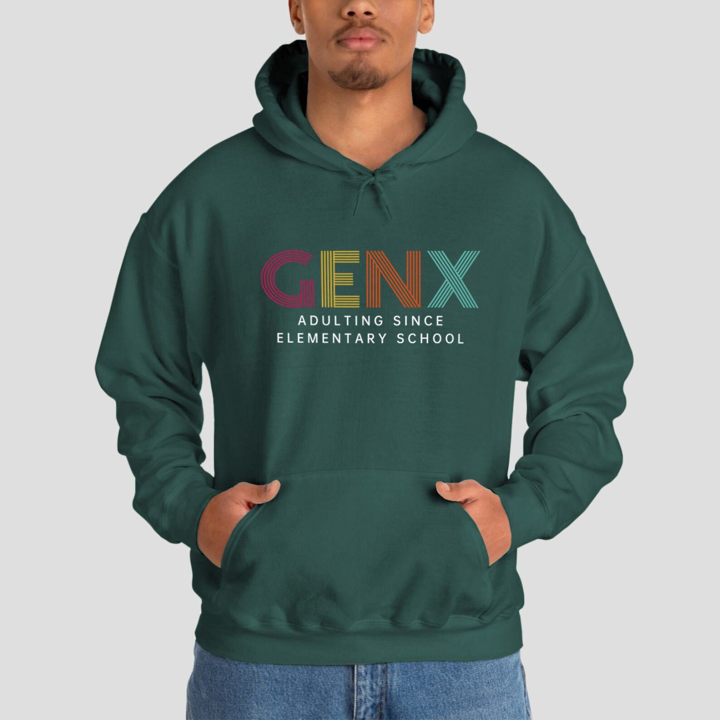 Gen X Adulting Since Elementary School Hoodie
