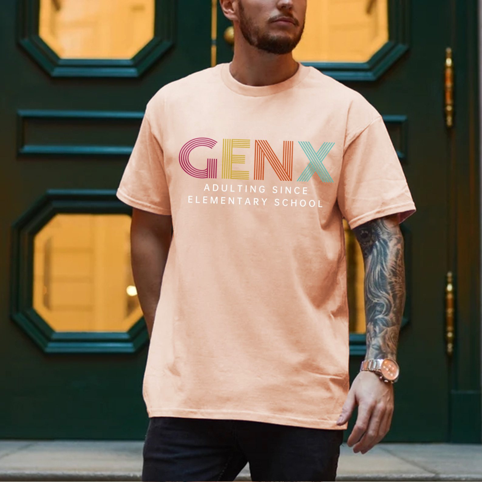Gen X Adulting Since Elementary School T-Shirt