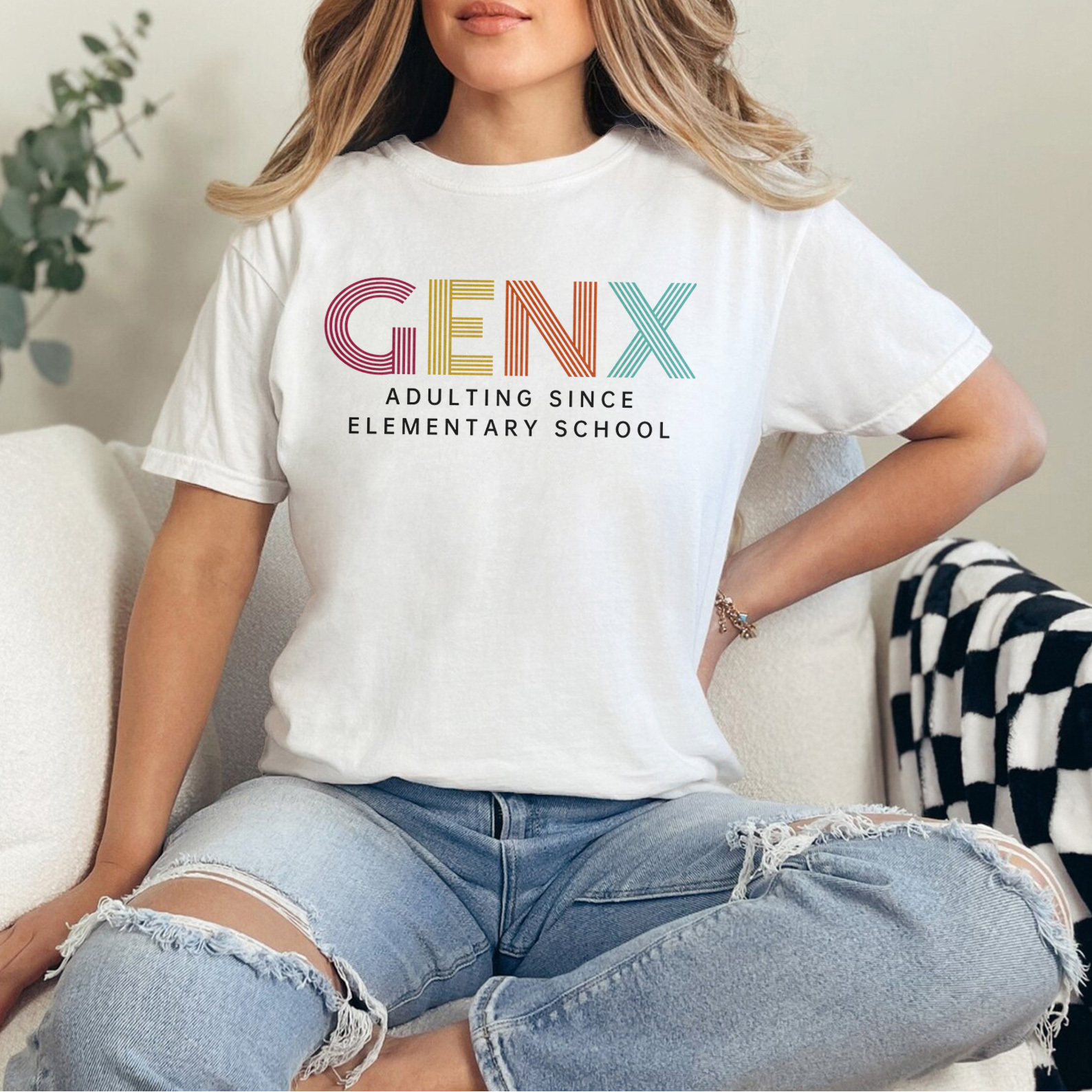 Gen X Adulting Since Elementary School T-Shirt