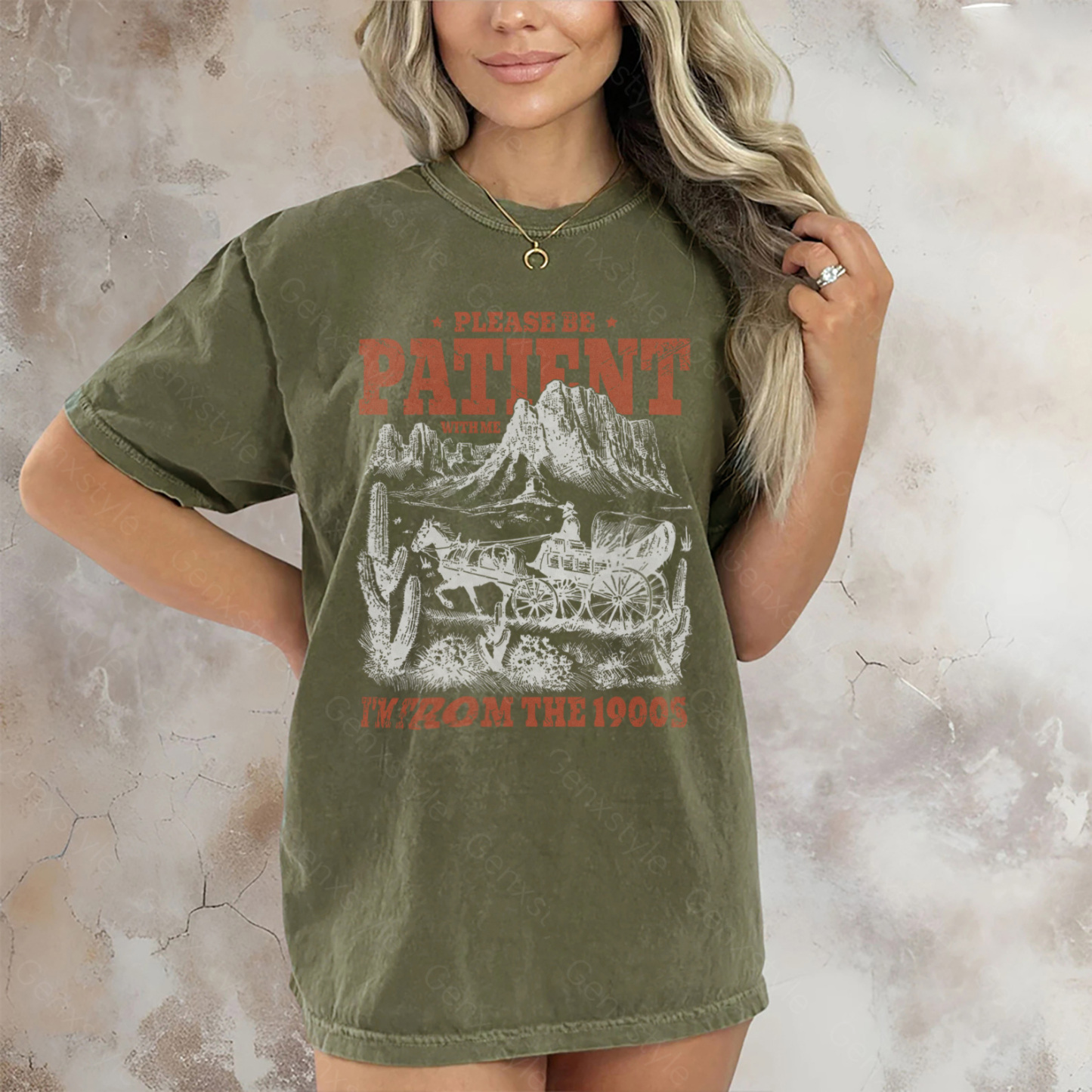 Washed Please Be Patient with Me, I'm From the 1902's - Print Unisex Shirt XXIII