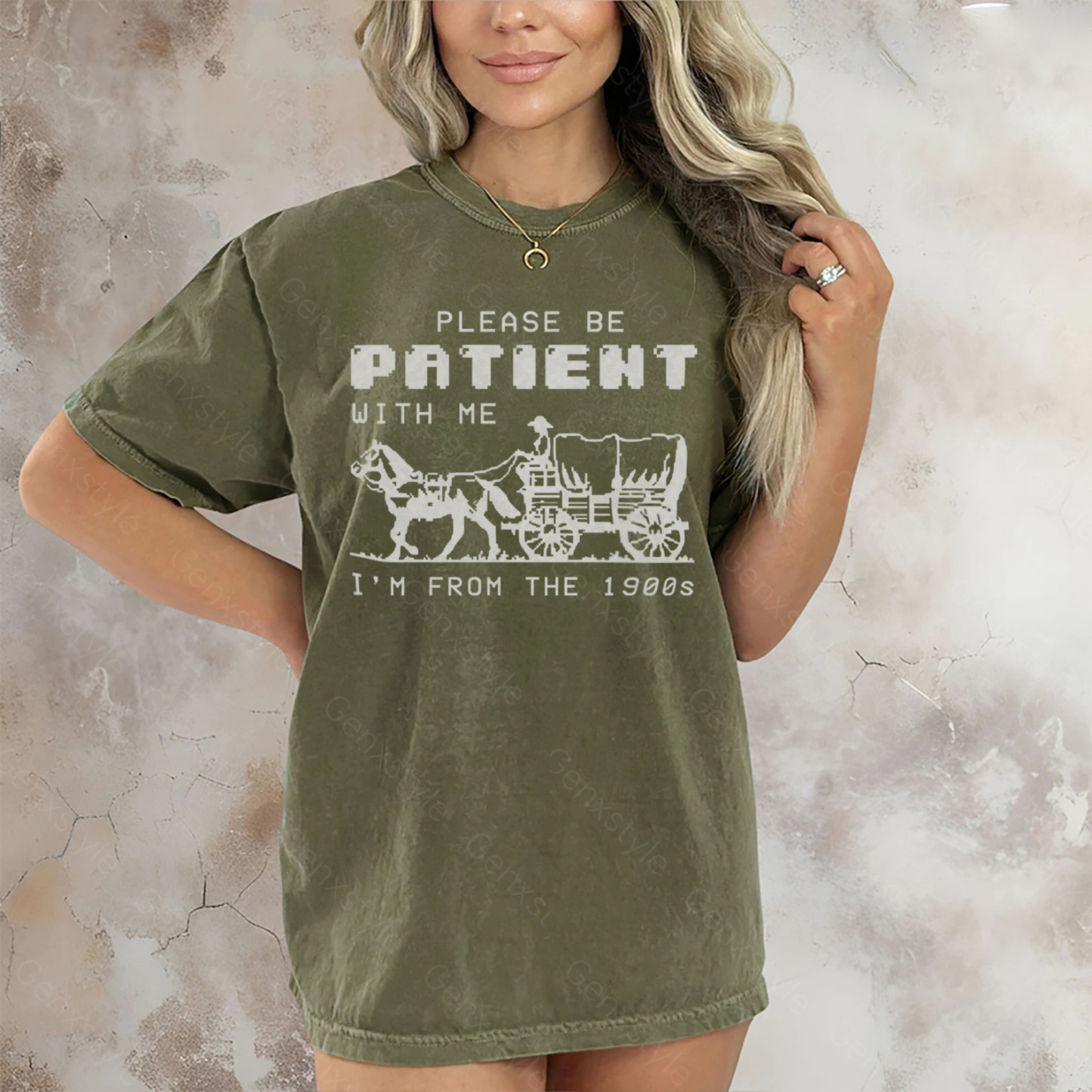 Washed Please Be Patient with Me, I'm From the 1903's - Print Unisex Shirt XXIV