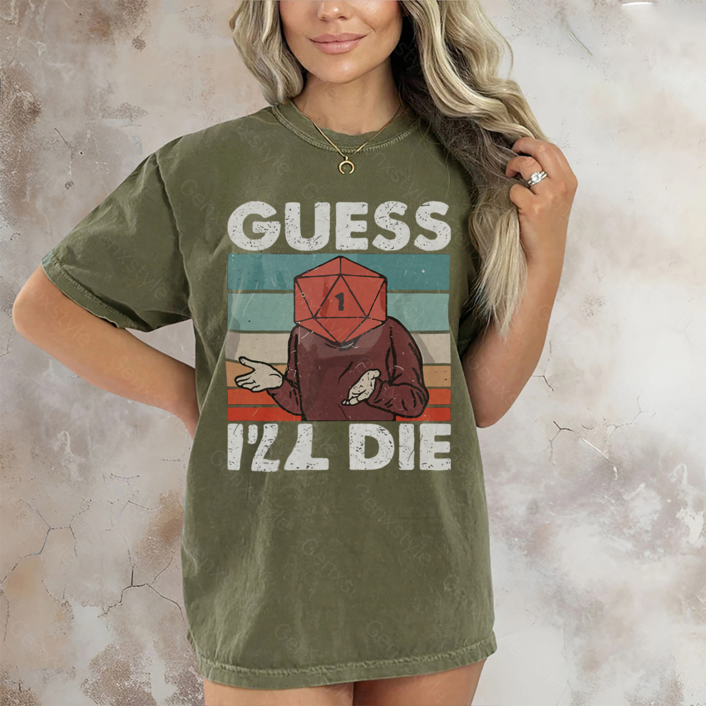 Washed Guess I'll Die D&D Vintage T-shirt