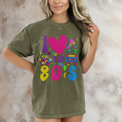 Washed I Love The 80s T-shirt