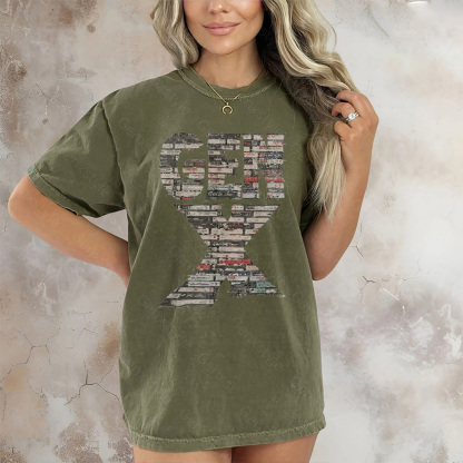 Washed Gen X 80s Rock Cassettes T-shirt