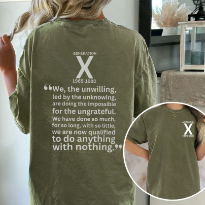 Washed Generation X We The Unwilling T-shirt