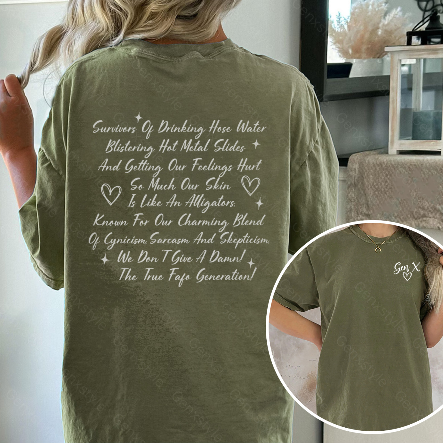 Washed Gen X Raised on Hose Water And Neglect T-shirt