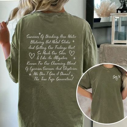 Washed Gen X Raised on Hose Water And Neglect T-shirt