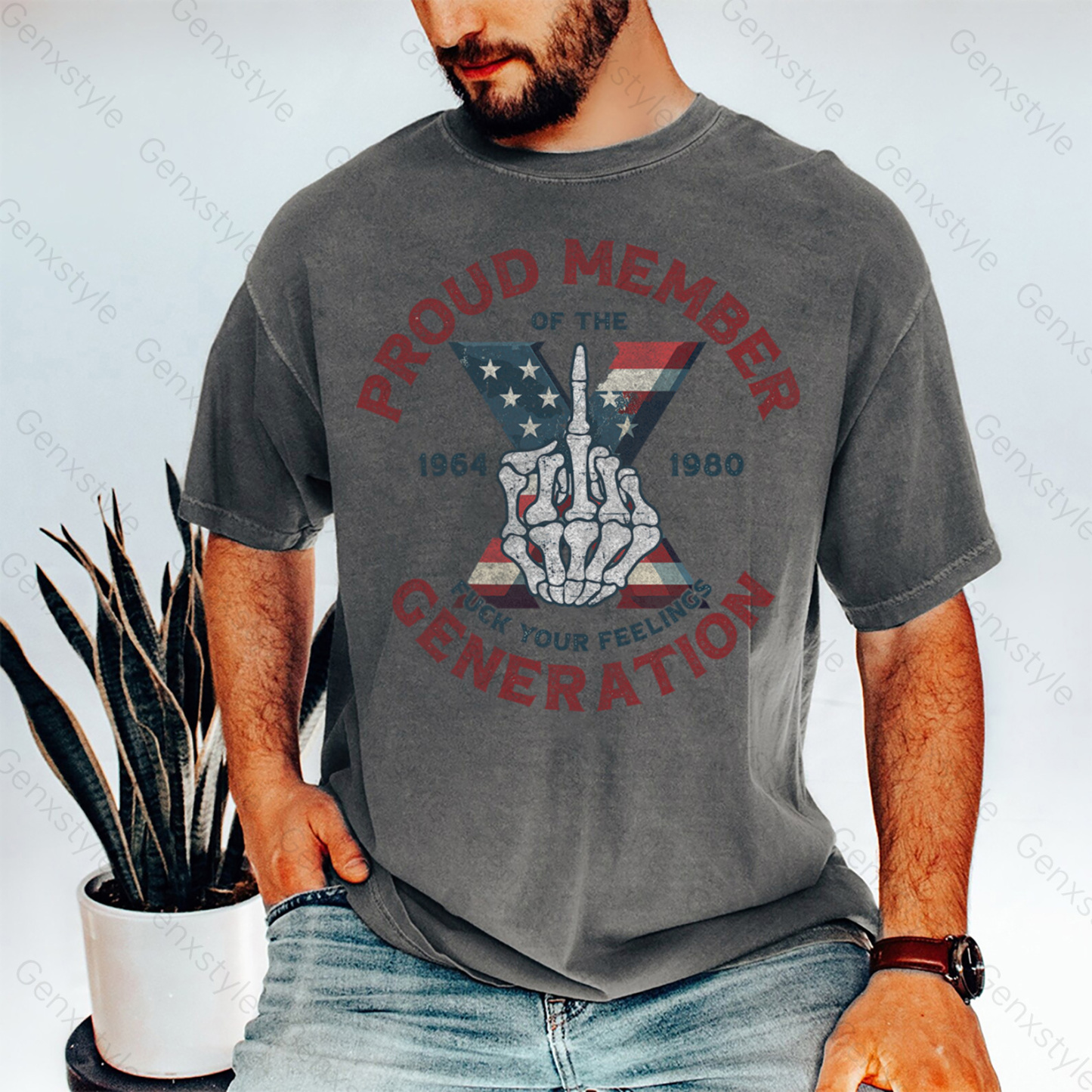 Washed American Flag T-shirt