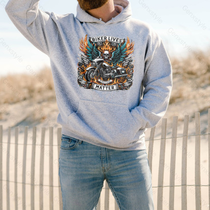 Generation X Biker Lives Matter Hoodie