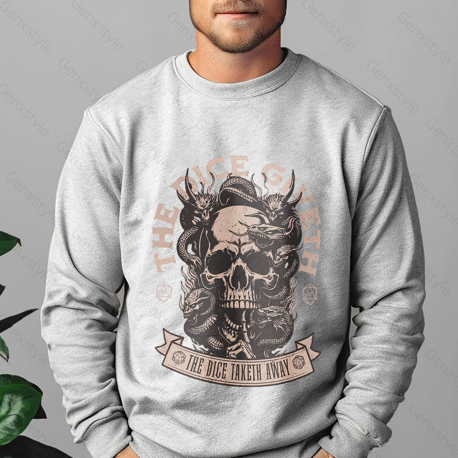 The Dice Giveth and the Dice Taketh Away Crewneck