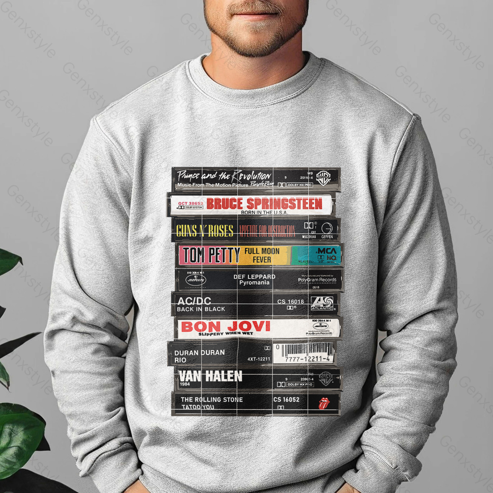 Rock Cassettes Tape Crewneck