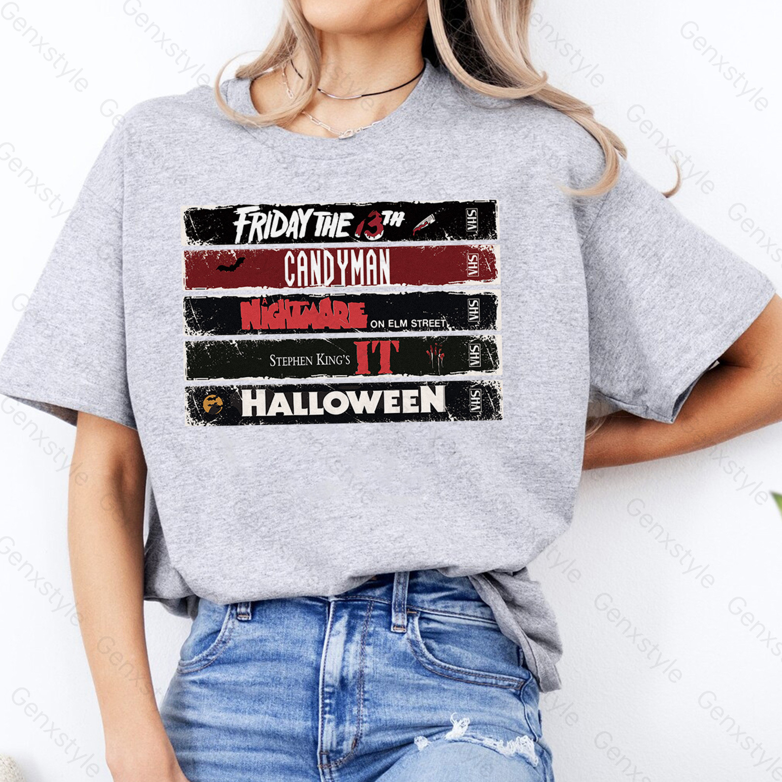 90s Halloween Horror Movie T-shirt