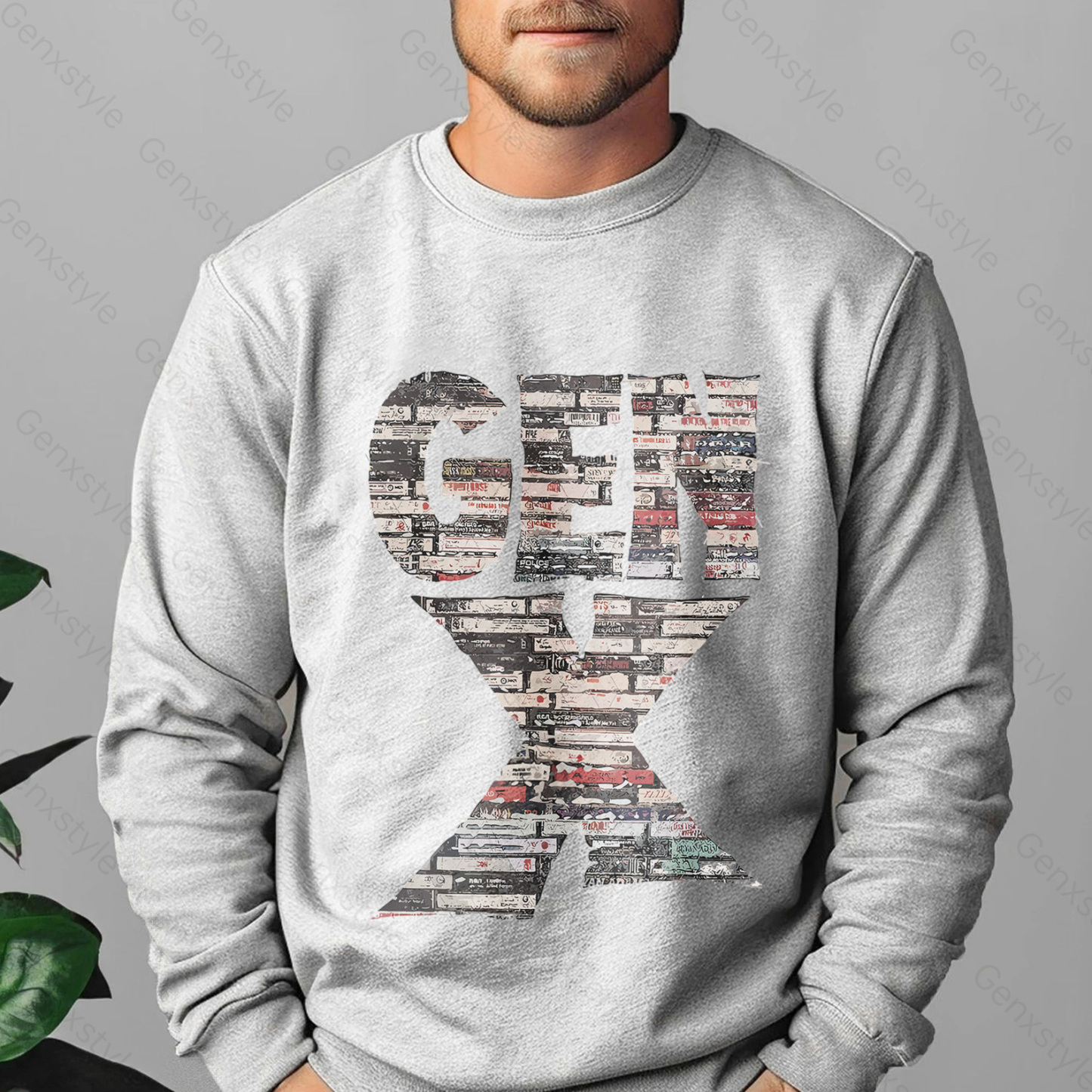 Gen X 80s Rock Cassettes Crewneck