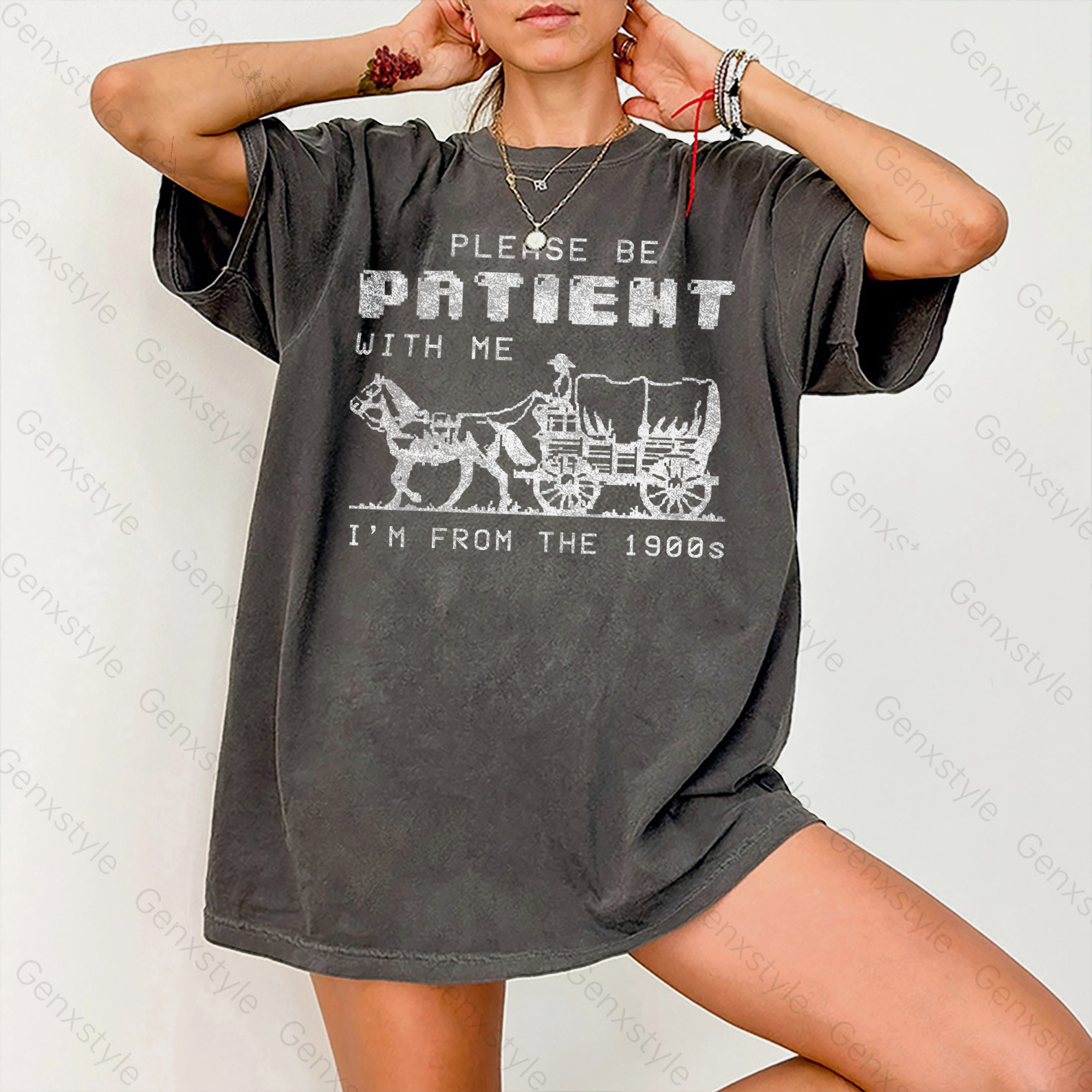 Washed Please Be Patient with Me, I'm From the 1903's - Print Unisex Shirt XXIV