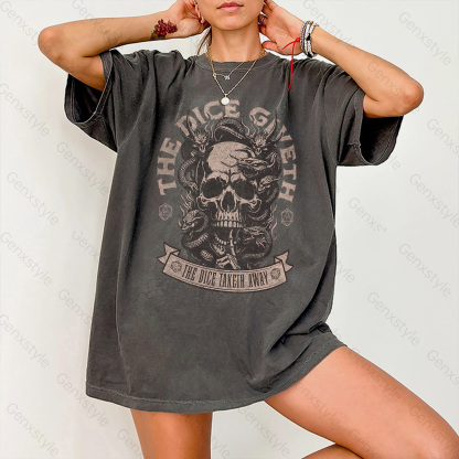 Washed The Dice Giveth and the Dice Taketh Away T-shirt