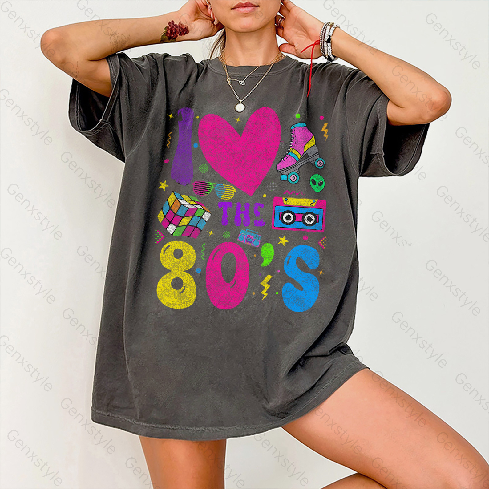 Washed I Love The 80s T-shirt