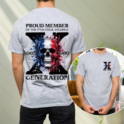 France Funny Skull Generation X T-shirt
