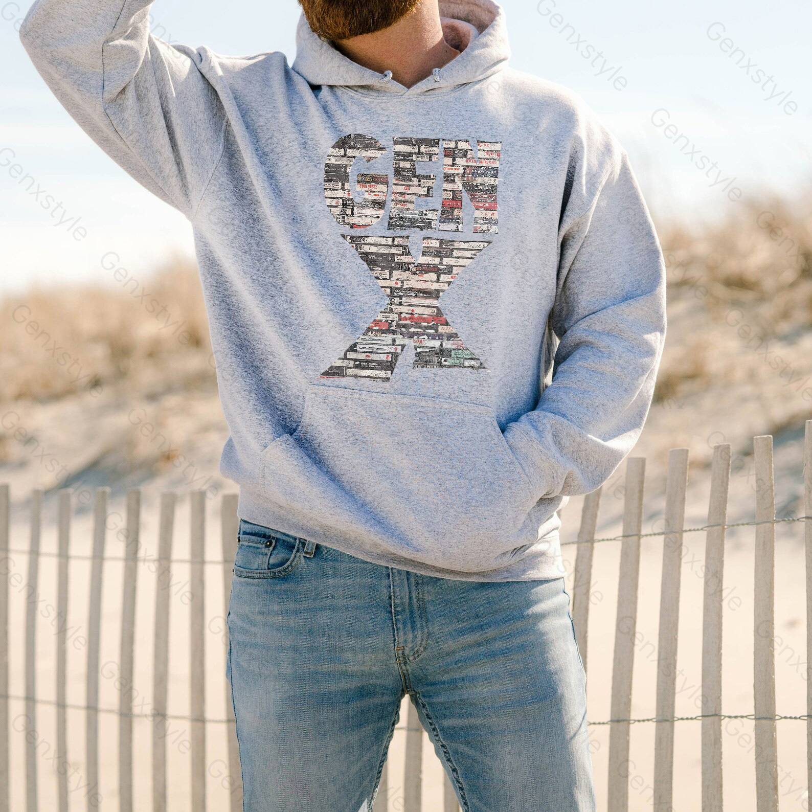 Gen X 80s Rock Cassettes Hoodie