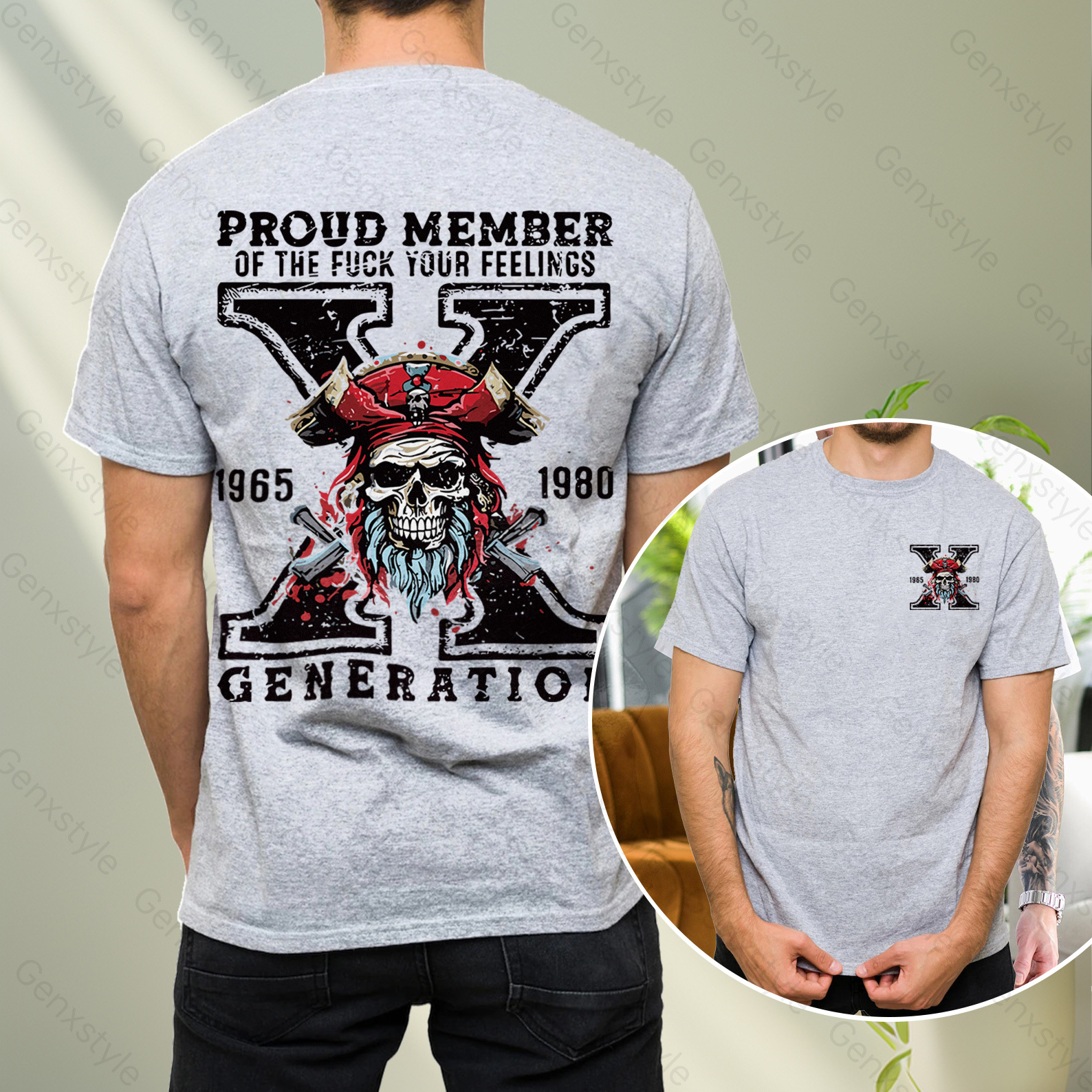 Generation X Skull Design T-shirt