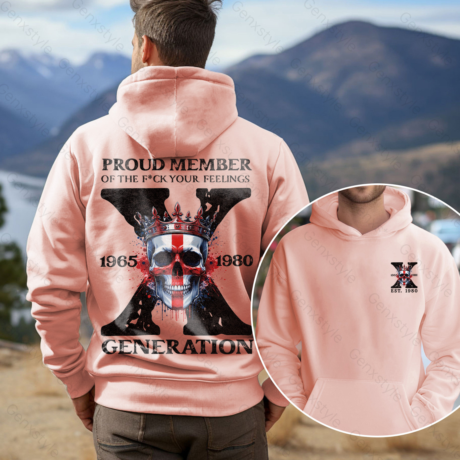Britain Funny Skull Generation X Hoodie