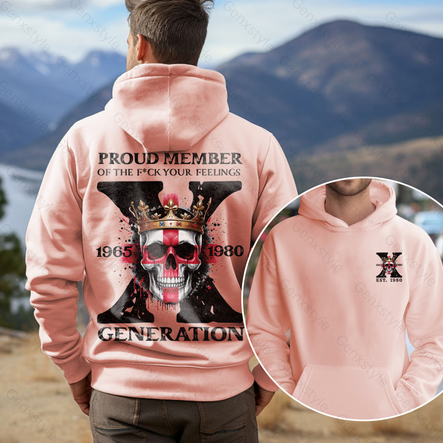 Britain Funny Skull Generation X Hoodie