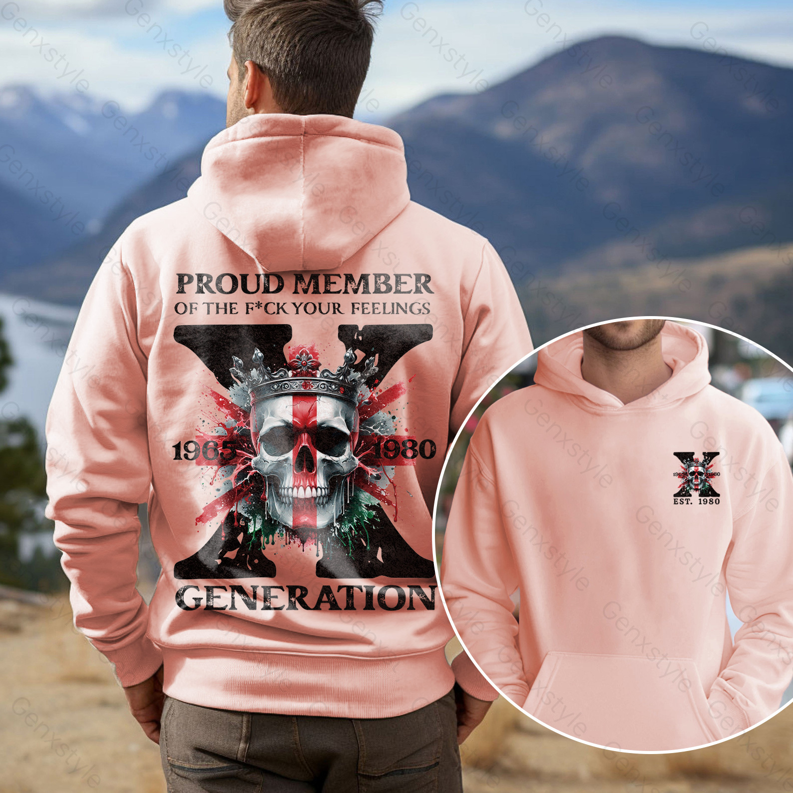 Britain Funny Skull Generation X Hoodie