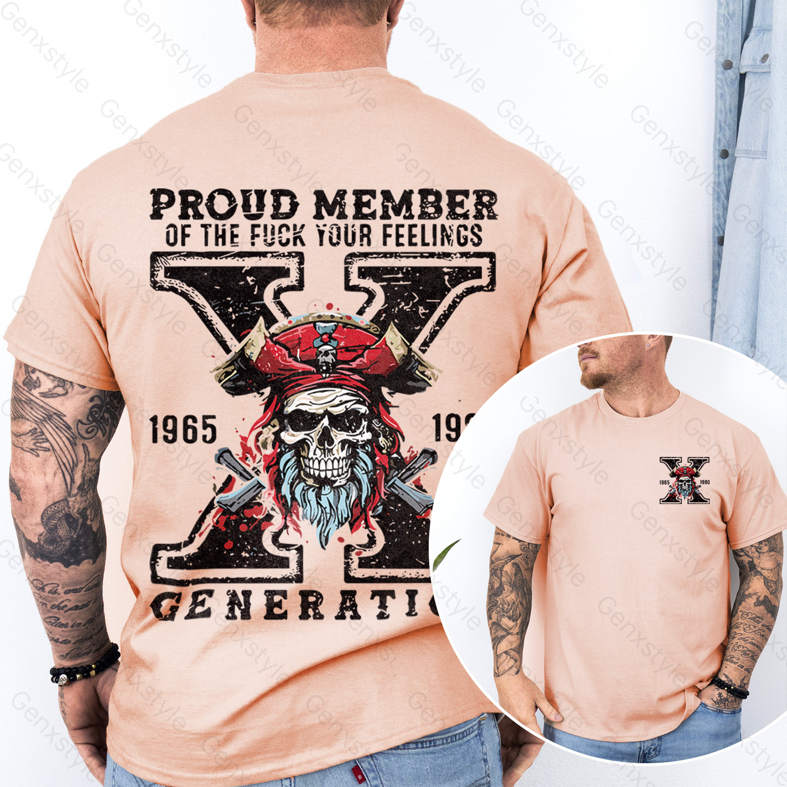 Generation X Skull Design T-shirt