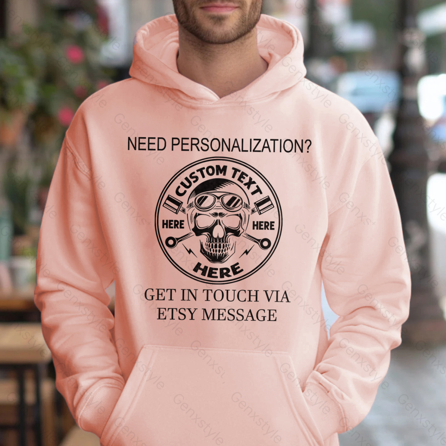 Generation X Skull Motorcycle Hoodie