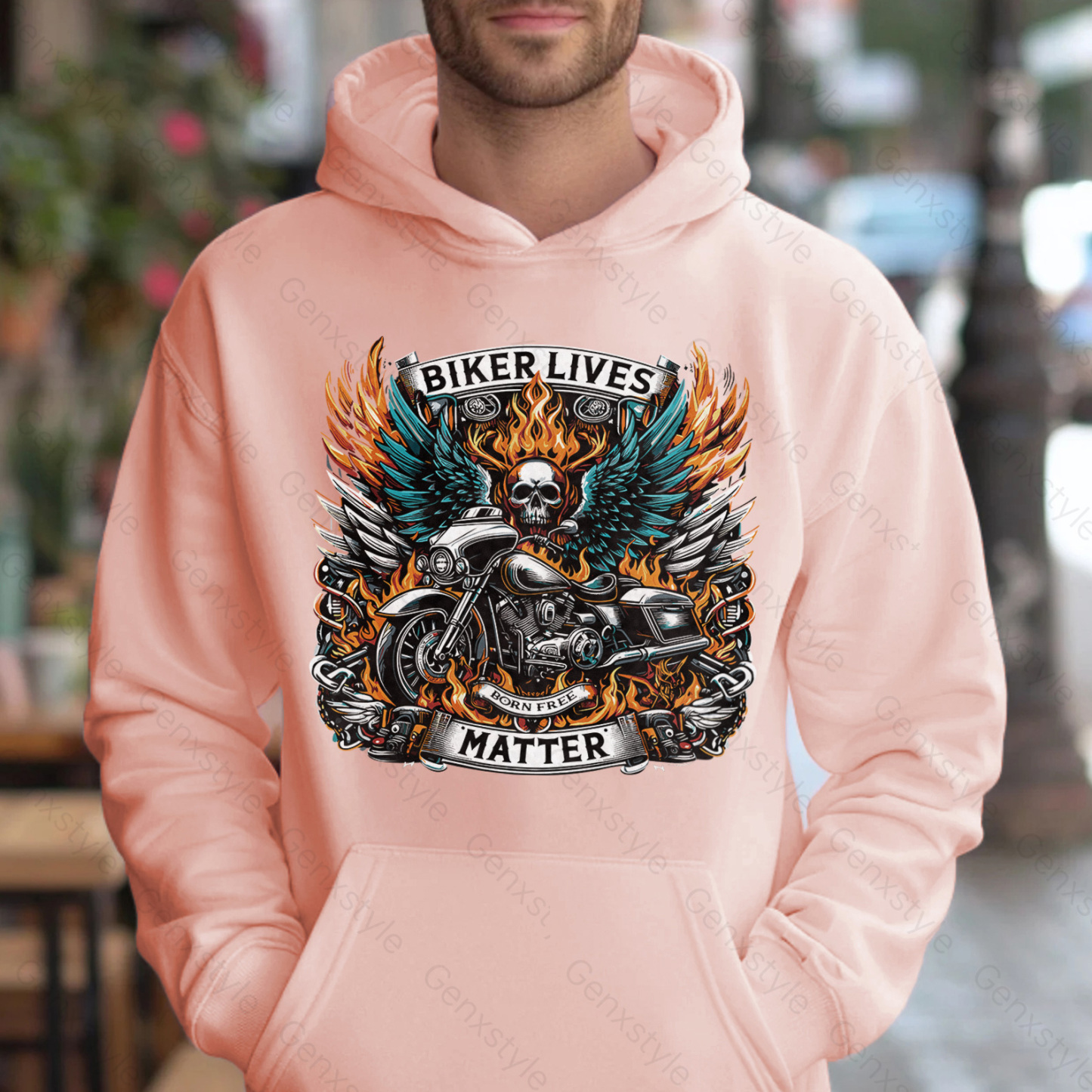 Generation X Biker Lives Matter Hoodie