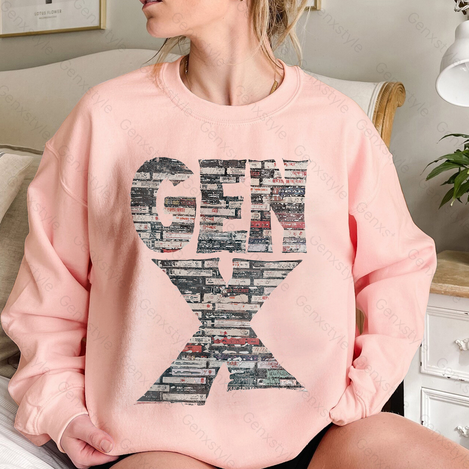 Gen X 80s Rock Cassettes Crewneck