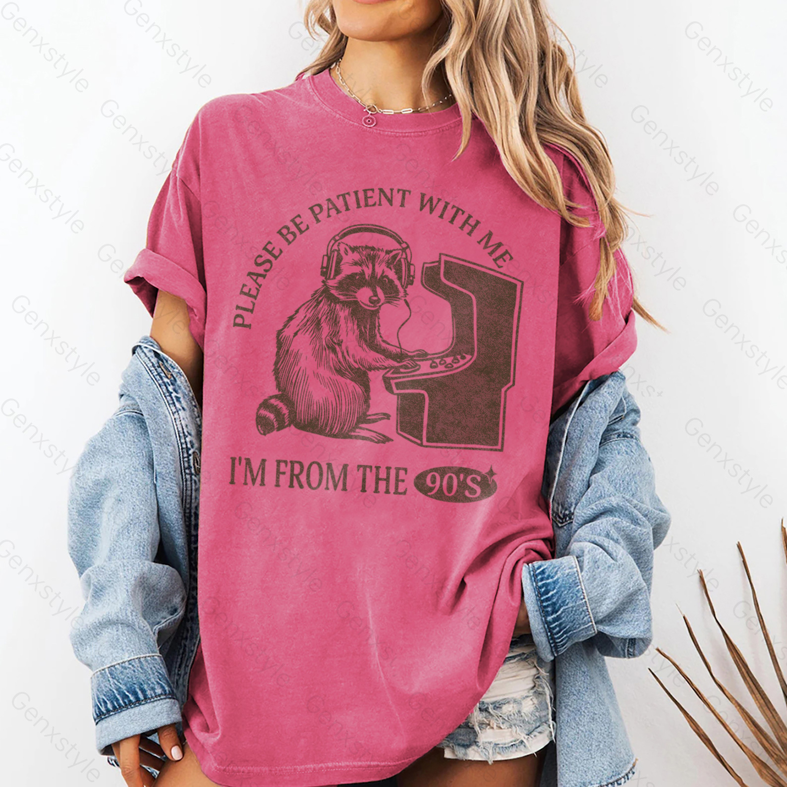 Washed Please Be Patient with Me, I'm From the 1900's - Print Unisex Crewneck XXXV