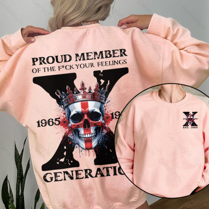 Britain Funny Skull Generation X Crewneck